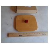 LONGABERGER DECK THE HALLS WOOD LID LONGABERGER DECK THE HALLS WOOD LID