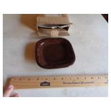 LONGABERGER APPETIZER PLATES 2 CHOCOLATE LONGABERGER APPETIZER PLATES 2 CHOCOLATE