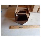 LONGABERGER SM TWISTED DISH CHOCOLATE LONGABERGER SM TWISTED DISH CHOCOLATE