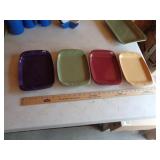 LONGABERGER 4 SERVING TRAYS LONGABERGER 4 SERVING TRAYS