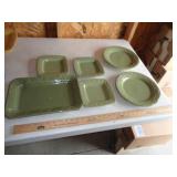 LONGABERGER 6 PIECES SAGE LONGABERGER 6 PIECES SAGE
