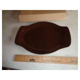 LONGABERGER OVAL PLATTER CHOCOLATE LONGABERGER OVAL PLATTER CHOCOLATE
