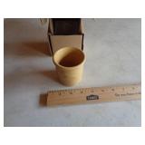 LONGABERGER CONDIMENT CROCK BUTTERNUT LONGABERGER CONDIMENT CROCK BUTTERNUT