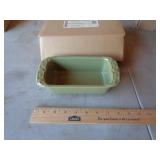 LONGABERGER SMALL LOAF DISH SAGE LONGABERGER SMALL LOAF DISH SAGE