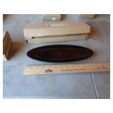 LONGABERGER LONG OVAL TRAY EBONY LONGABERGER LONG OVAL TRAY EBONY