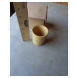 LONGABERGER CONDIMENT CROCK BUTTERNUT LONGABERGER CONDIMENT CROCK BUTTERNUT