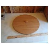 LONGABERGER HUUUGE ROUND WOOD LID LONGABERGER HUUUGE ROUND WOOD LID