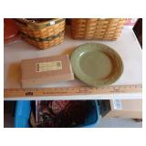 LONGABERGER SAGE ITEMS / PLATE / DIPPING PLATES LONGABERGER SAGE ITEMS / PLATE / DIPPING PLATES