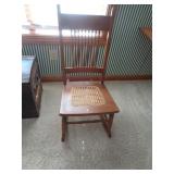 CANE BOTTOM ROCKER 17'W X 16'D X 14' TO SEAT 36'T CANE BOTTOM ROCKER 17'W X 16'D X 14' TO SEAT 36'T