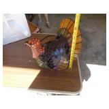 STAINED GLASS TURKEY LAMP IN ORIG BOX STAINED GLASS TURKEY LAMP IN ORIG BOX