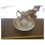 CERAMIC BASIN & PITCHER / SMALL CHIP CERAMIC BASIN & PITCHER / SMALL CHIP
