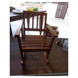 KID'S OAK HAND MADE ROCKER 12'W X 18' T X 10'D KID'S OAK HAND MADE ROCKER 12'W X 18' T X 10'D