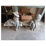 BOY & GIRL / PLASTIC GARDEN FIGURES 25'x27' BOY & GIRL / PLASTIC GARDEN FIGURES 25'x27'