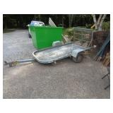 TRAILER 8' LONG 4' WIDE NO PLATES TRAILER 8' LONG 4' WIDE NO PLATES