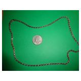 STERLING ROPE NECKLACE 9 1/2' CLOSED STERLING ROPE NECKLACE 9 1/2' CLOSED