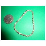 STERLING BRACELET 5.26 GRAMS / 0.186 OZ STERLING BRACELET 5.26 GRAMS / 0.186 OZ