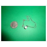STERLING NECKLACE 8' CLOSED / PENDANT NOT MARKED STERLING NECKLACE 8' CLOSED / PENDANT NOT MARKED