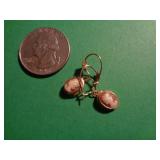 14KT GOLD CAMEO EARRINGS 14KT GOLD CAMEO EARRINGS