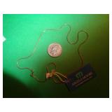 STERLING NECKLACE 8 1/2' CLOSED 0.130 OZ STERLING NECKLACE 8 1/2' CLOSED 0.130 OZ