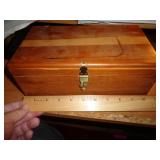 CEDAR BOX OF MISC.