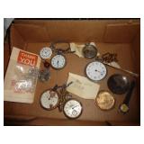 BOX OF WATCH PARTS