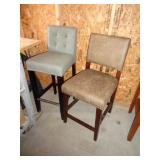 2 BAR STOOLS APPROX 38" T