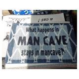 MAN CAVE RUG 26" X 17"