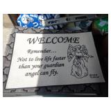 WELCOME RUG ANGEL 26" X 17"