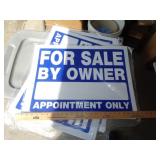 18 FOR SALE BY OWNER SIGNS / PLASTIC / RR