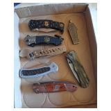 LOT OF 7 POCKET KNIVES / LSS