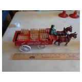 COKE CAST IRON WAGON & HORSES / RSS