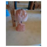 VINTAGE GLASS PINK LADY LAMP / RSS