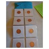 8 UNCIRCULATED MINT MEDALLIONS