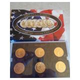 2009 GOLD PLATED QUARTER SET