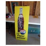 PEPSI COLA METAL SIGN 49" X 18" / LSW