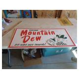 MOUNTAIN DEW METAL SIGN 32" X 16" / LSW