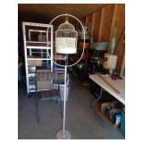 CAST IRON BASE BIRD CAGE (NO BOTTOM) 66' TALL