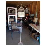 CAST IRON BASE BIRD CAGE (NO BOTTOM) 66" TALL