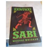 SABI WHISKEY METAL SIGN 23" X 14" / LST