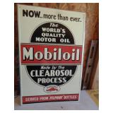 MOBIL OIL METAL SIGN 30