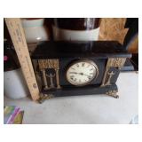 SESSIONS MANTLE CLOCK W KEY & PENDULUM