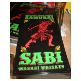 SABI WHISKEY METAL SIGN 23' X 14'