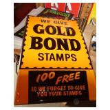 GOLD BOND STAMPS METAL SIGN 30" X 20"