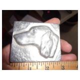 ALUMINUM PAPERWEIGHT / POSSIBLY BRUCE FOX