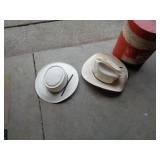 2 WESTERN STYLE HATS