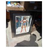 WONDER WOMAN FRAMED 31" X 25" /FT