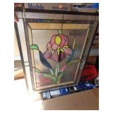 STAINED GLASS IRIS  24" X 18" / FT