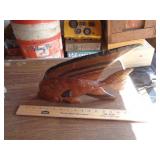 CARVED WOOD FISH / FT