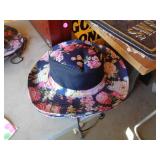 BLUE FLORAL HAT