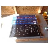 LED OPEN SIGN / ELECTRIC